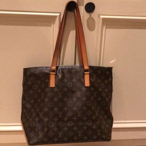 Authentic LouisVuitton- Cabas Mezzo Monogram Tote